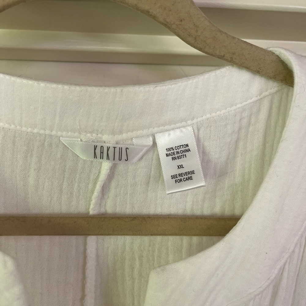 Kuktus White Gauze Dress - XXL - Picture 3 of 5
